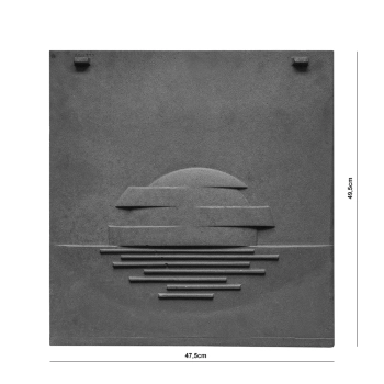 Płyta żeliwna tylna 800333 47,5x49,5cm