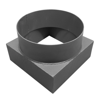 Redukcja spalinowa kwadratowa 180mm / 180x180mm