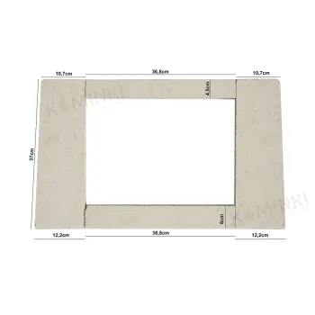 Szamot wyłożenie paleniska kominka LECHMA PL190