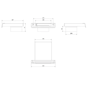 Dolot powietrza 100mm we wkładach żeliwnych