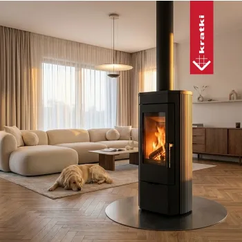 Piec żeliwny koza KRATKI K12 Ø 130 6 kW