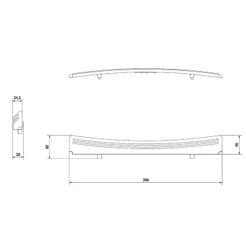 Ogranicznik płotek do pieca kominkowego KOZA K6, KOZA K7