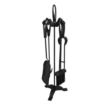 Zestaw kominkowy BERGEN 5-elementowy czarny