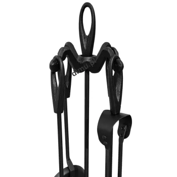 Zestaw kominkowy BERGEN 5-elementowy czarny