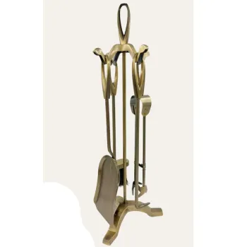 Zestaw kominkowy RANDERS 5-elementowy złoty