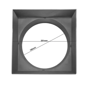 Redukcja spalinowa kwadratowa 200mm / 200x200mm