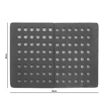 Ruszt 35x26 cm 2-częściowy do kominka B1